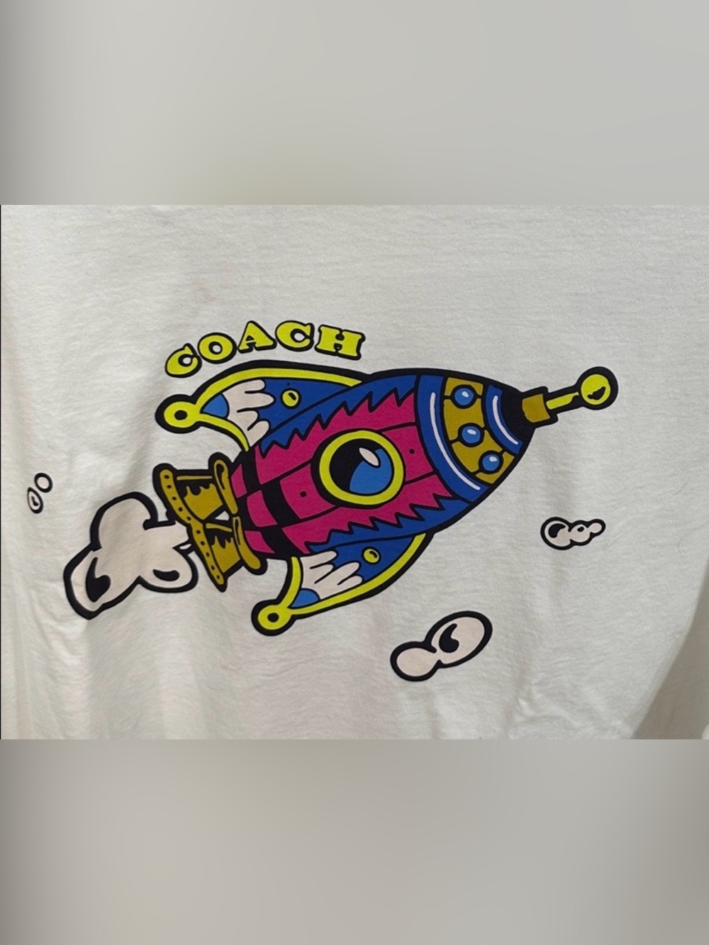 COACH "COSMIC COACH" Organic T-Shirt Men’s SZ L BRAND NEW 100% AUTHENTIC